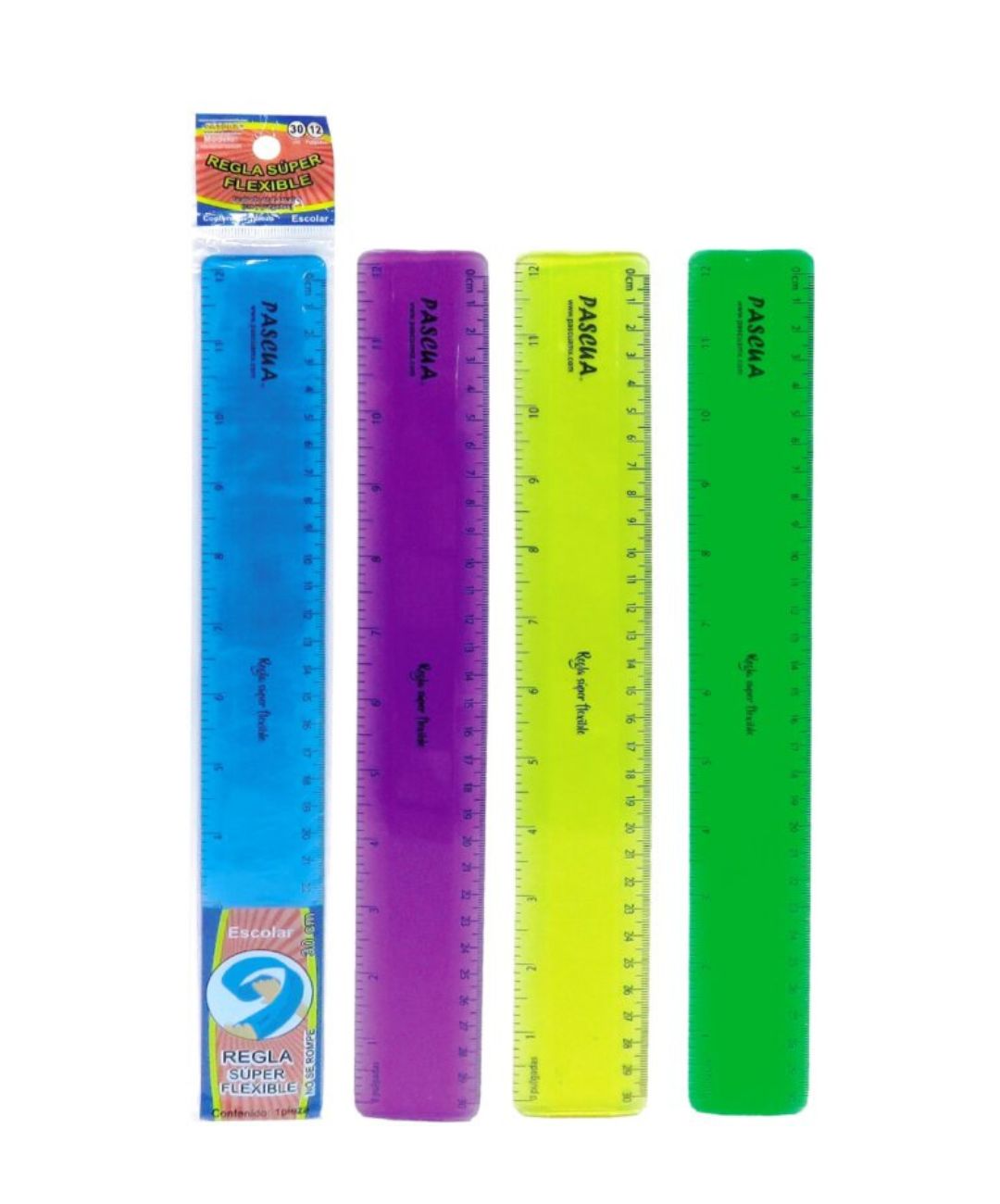 REGLA SUPER FLEXIBLE 30CM PASCUA