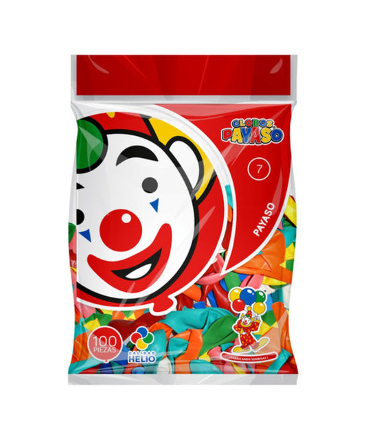 BOLSA GLOBO N. 7 SURTIDO GLOBOS PAYASO